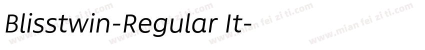 Blisstwin-Regular It字体转换